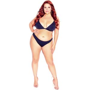 City Chic Women’s Pant-Daisy Bikini(Navy)