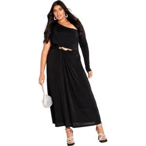 City Chic Womens Paola Maxi Dress(Black)