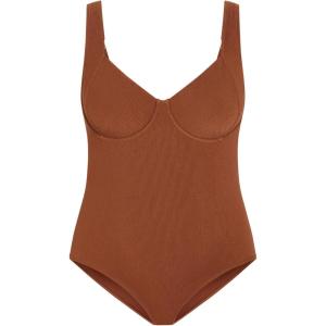 City Chic Women’s Plus Size 1 Piece – Corfu Underwire(Cinnamon)