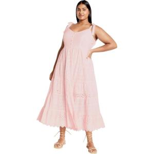 City Chic Women’s Plus Size Allegra Dress(Soft Pink)