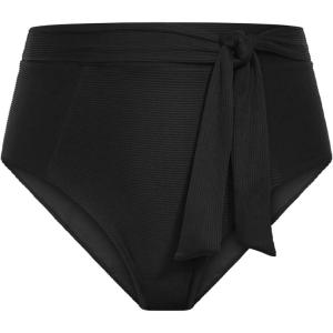 City Chic Women’s Plus Size Bikini – Seville Hi Waist(Black)