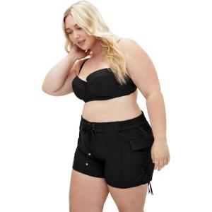 City Chic Women’s Plus Size Boardie – Azores(Black)