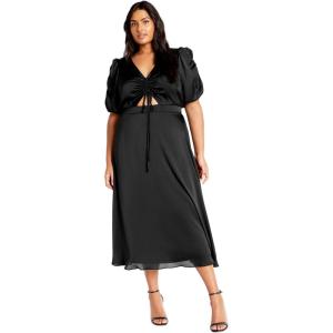 City Chic Women’s Plus Size Cammy Dress(Black)
