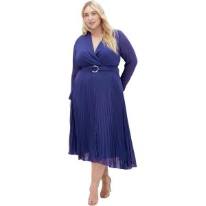 City Chic Women’s Plus Size Dress – Angel Plain(Ink)