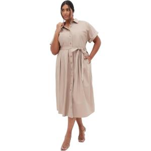 City Chic Women’s Plus Size Dress – Elly(Ecru)