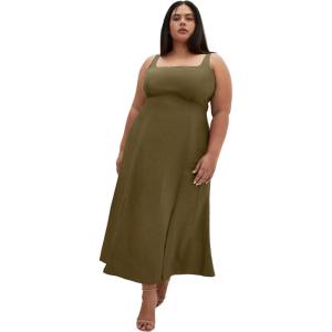 City Chic Women’s Plus Size Dress – Elly(Khaki)