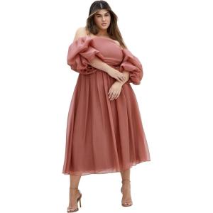 City Chic Women’s Plus Size Dress – Taliyah(Rose Quartz)