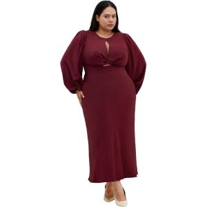 City Chic Women’s Plus Size Dress INES(Ruby)