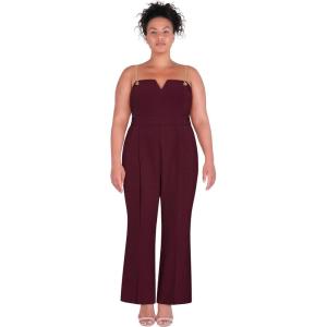 City Chic Women’s Plus Size Jumpsuit – Nylah(Burgundy)