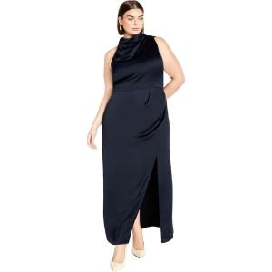 City Chic Women’s Plus Size Maxi Cocktail Dress – Lilianna(Navy)