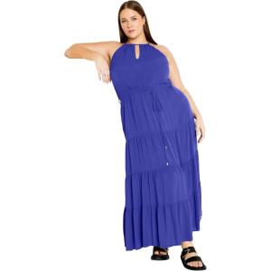 City Chic Women’s Plus Size Stacey Maxi Dress(Marine)