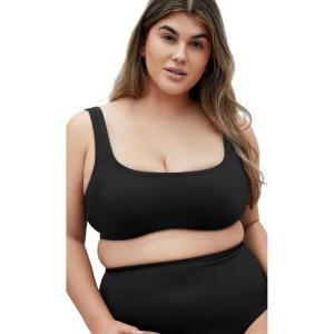 City Chic Women’s Plus Size Top – Vigo Underwire Bikini(Black)