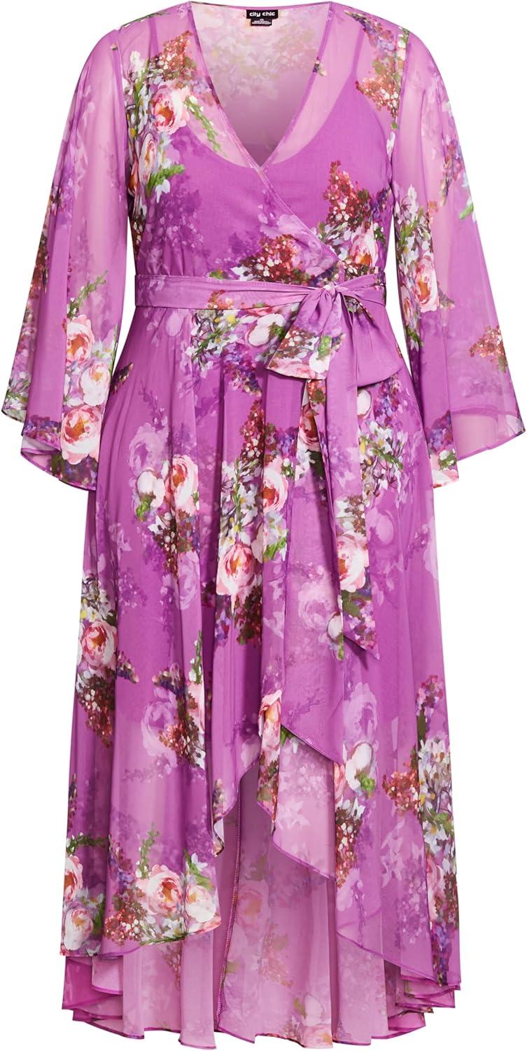 image:imageCity Chic Nora Maxi DressWisteria Painterly R
