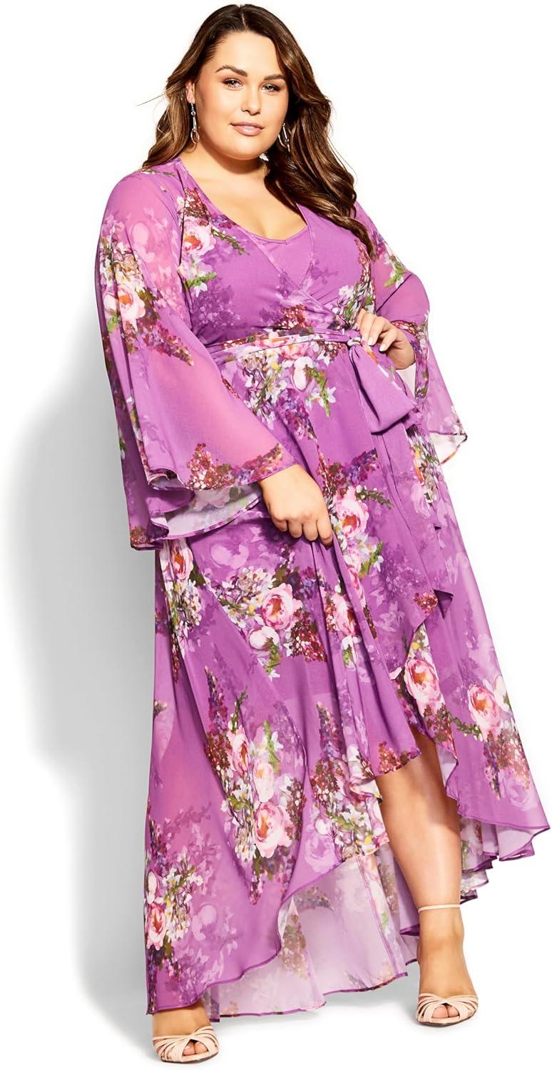 image:imageCity Chic Nora Maxi DressWisteria Painterly R