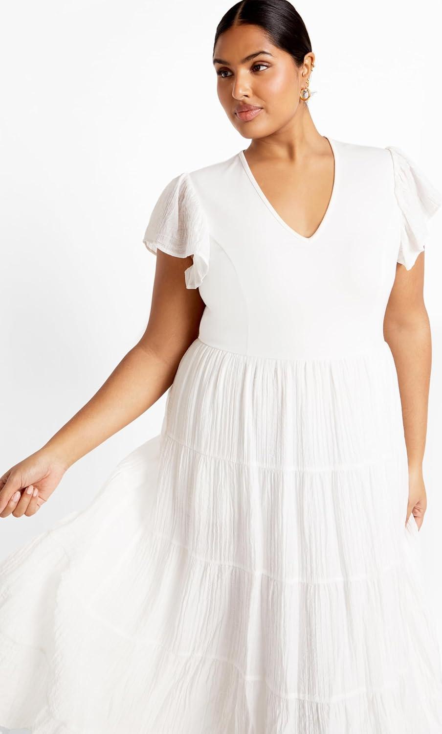 image:imageCity Chic Plus Size Dress Marli DressIvory