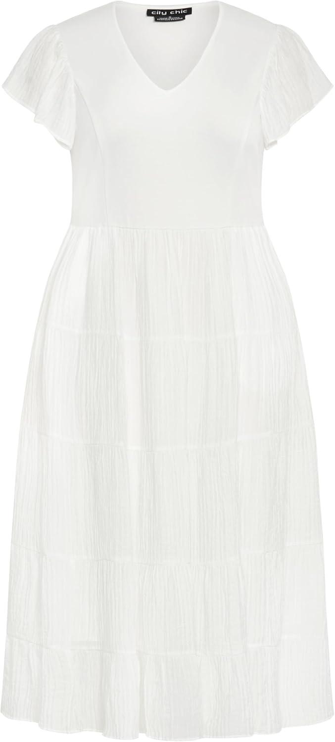 image:imageCity Chic Plus Size Dress Marli DressIvory