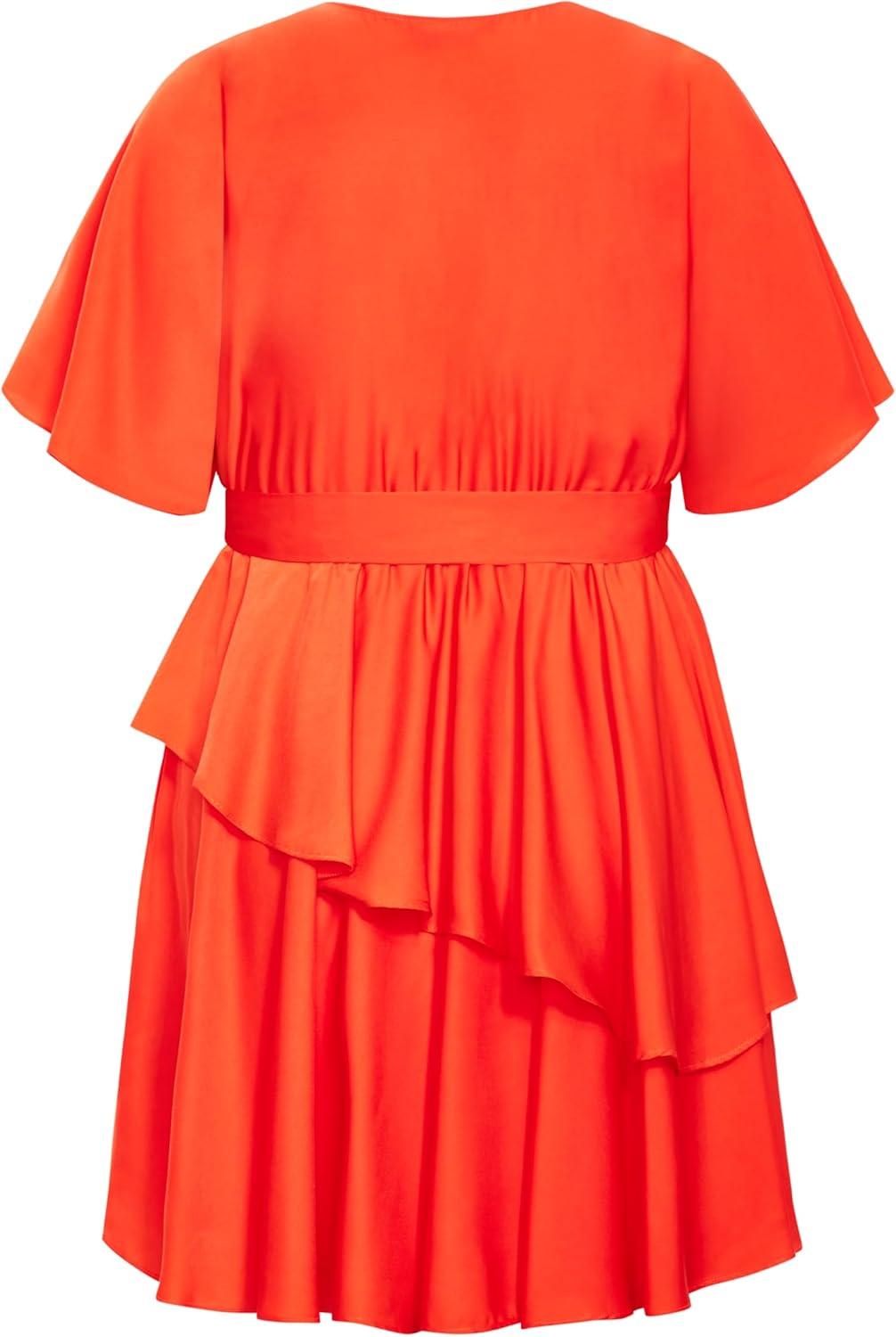 image:imageCity Chic Womens City Chic Plus Size Dress Fallon in TomatoTomato