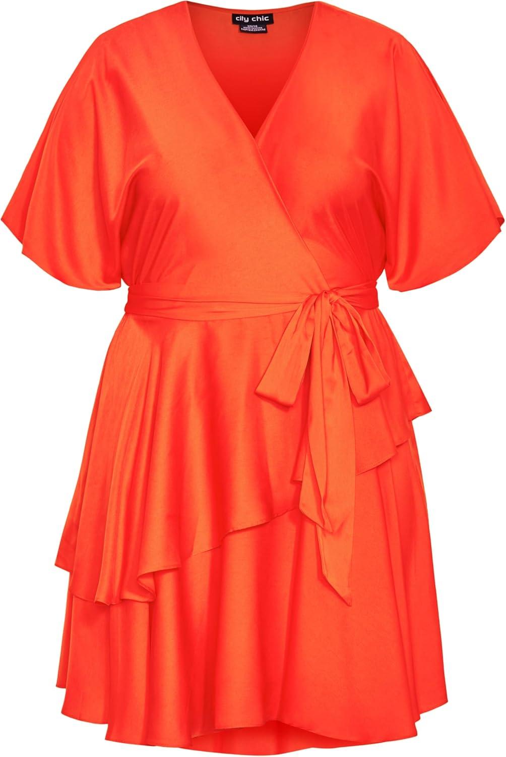 image:imageCity Chic Womens City Chic Plus Size Dress Fallon in TomatoTomato
