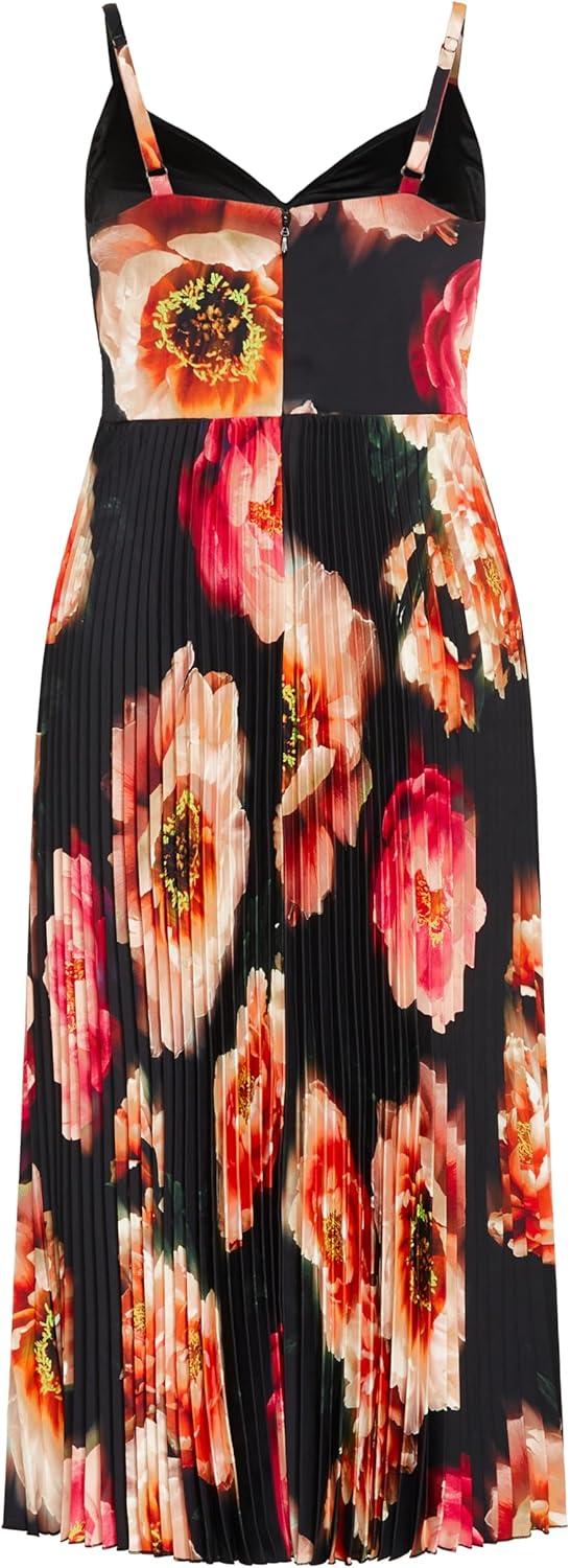 image:imageCity Chic Womens Cocktail DressAriana Print PleatGarden Gala