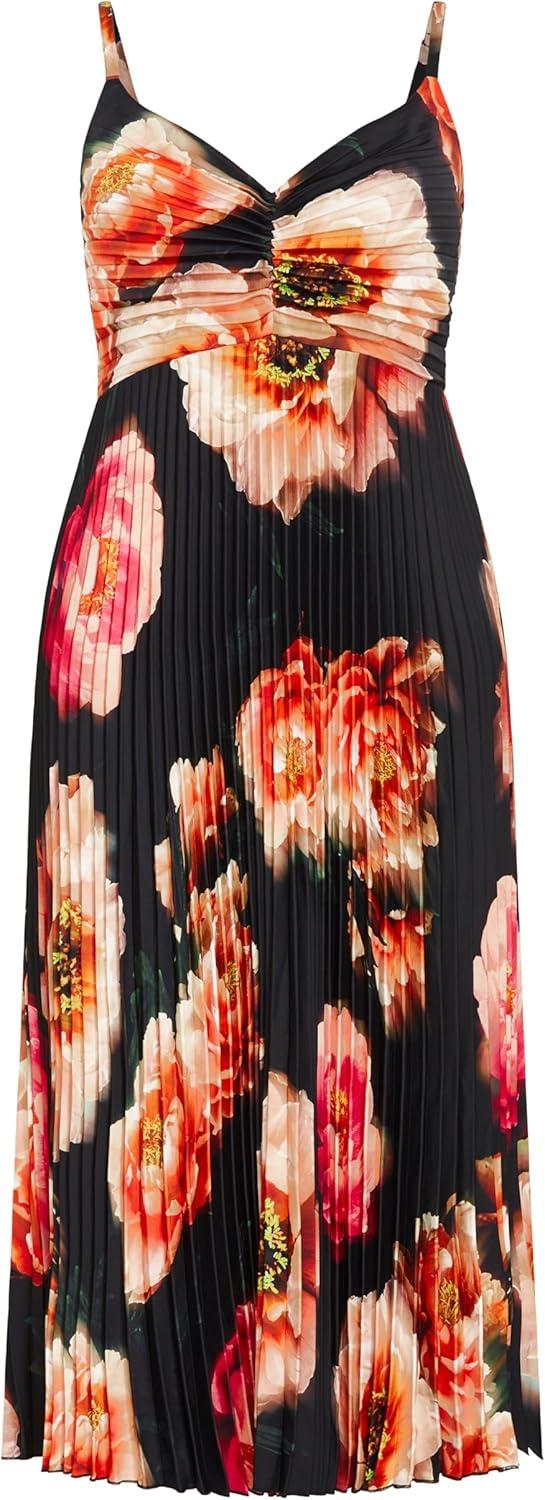 image:imageCity Chic Womens Cocktail DressAriana Print PleatGarden Gala