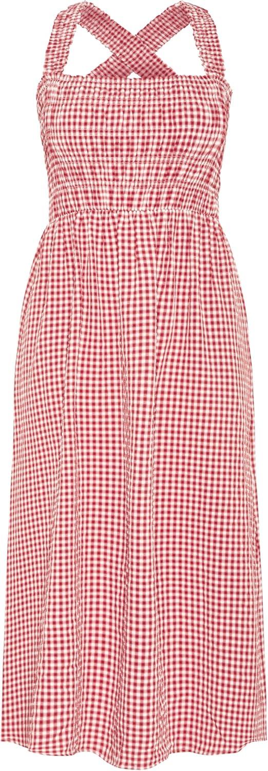 image:imageCity Chic Womens Dress Cute Gingham MaxiRed Gingham