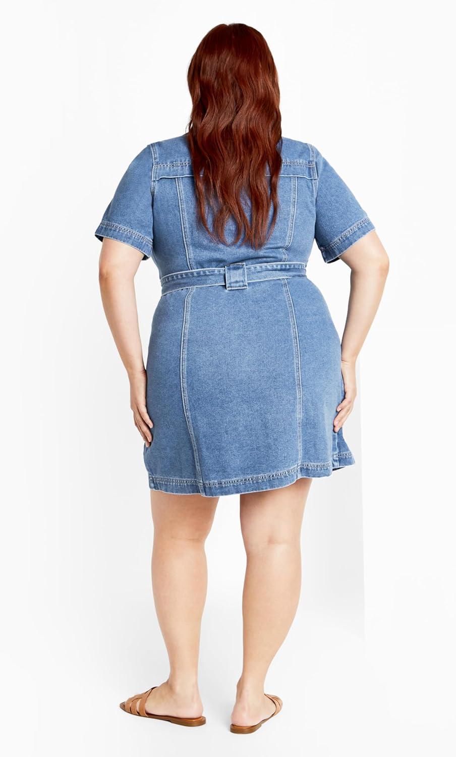 image:imageCity Chic Womens Dress MelinaMid Wash