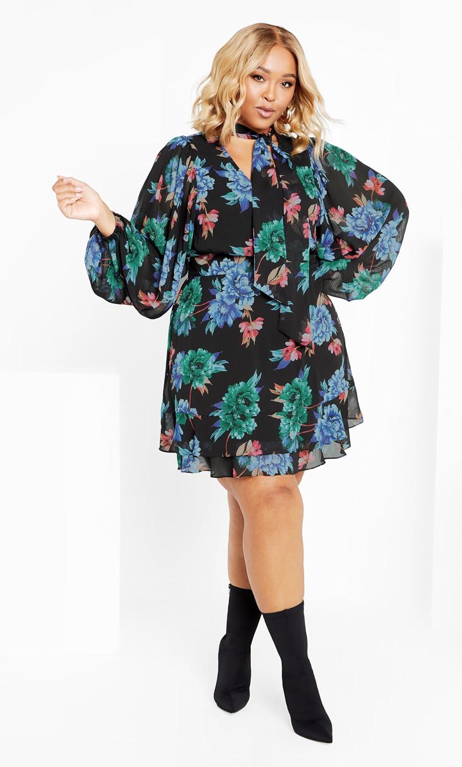 image:imageCity Chic Womens DressBlakely PrintBlooming Lush