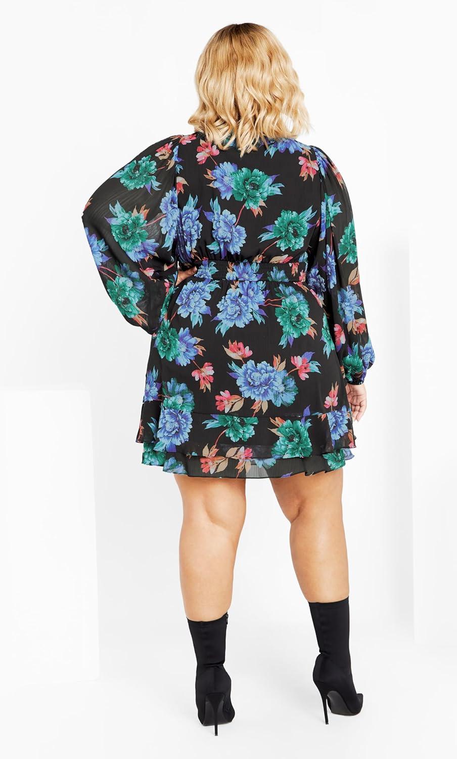 image:imageCity Chic Womens DressBlakely PrintBlooming Lush