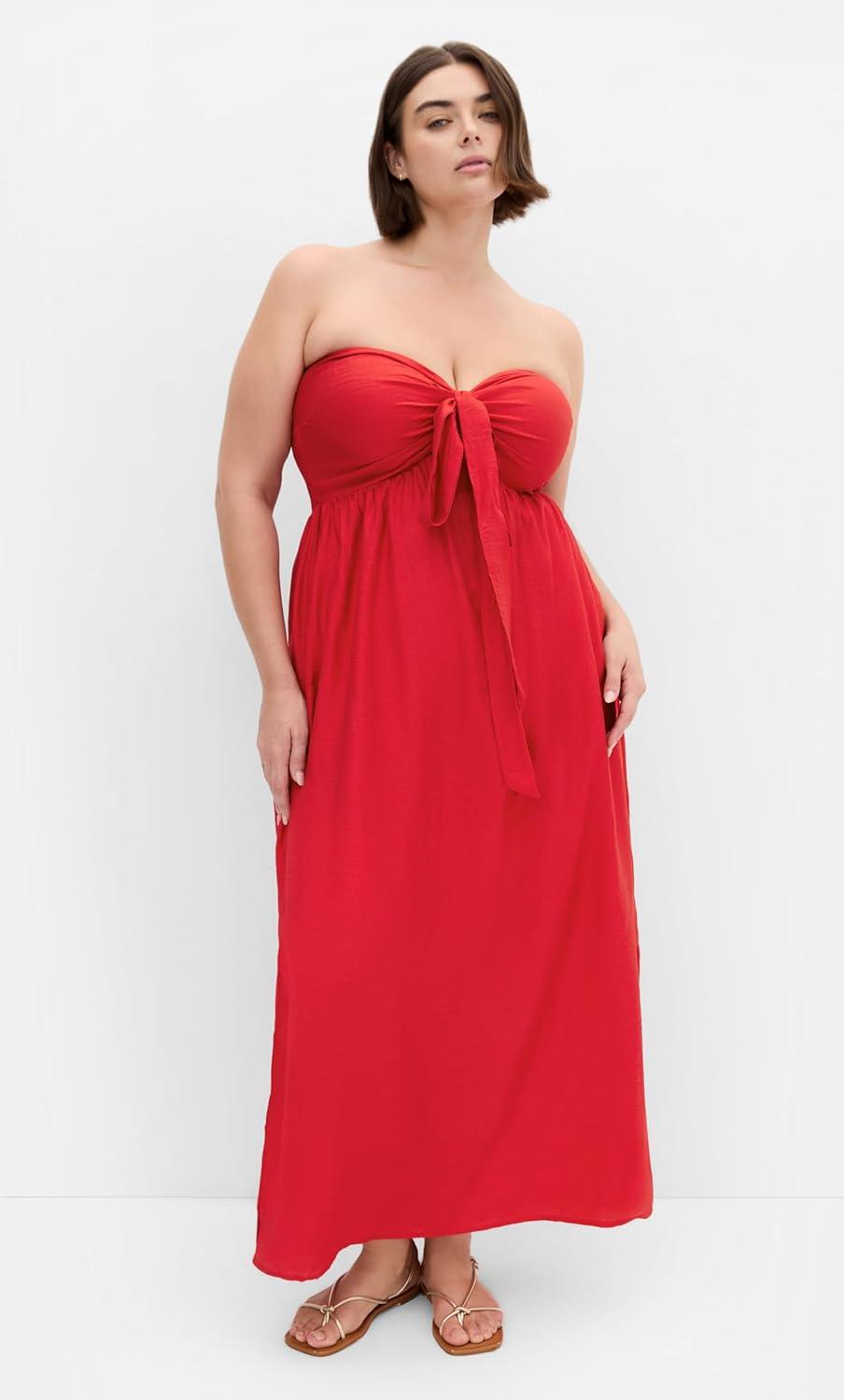 image:imageCity Chic Womens Maxi Dress Peta SereneCherry Red