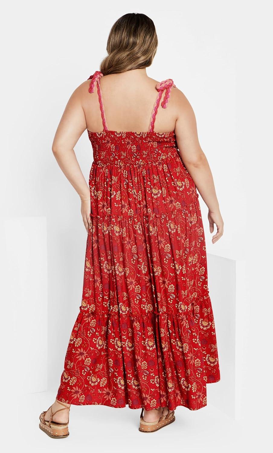 image:imageCity Chic Womens Maxi DressCandiceRaspberry