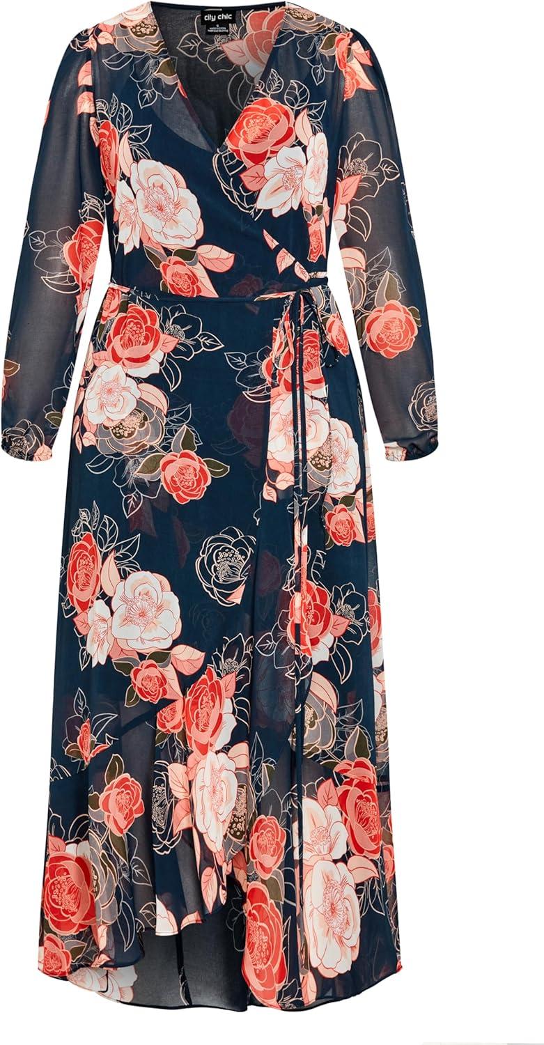 image:imageCity Chic Womens Maxi DressSadieNavy Gardenia