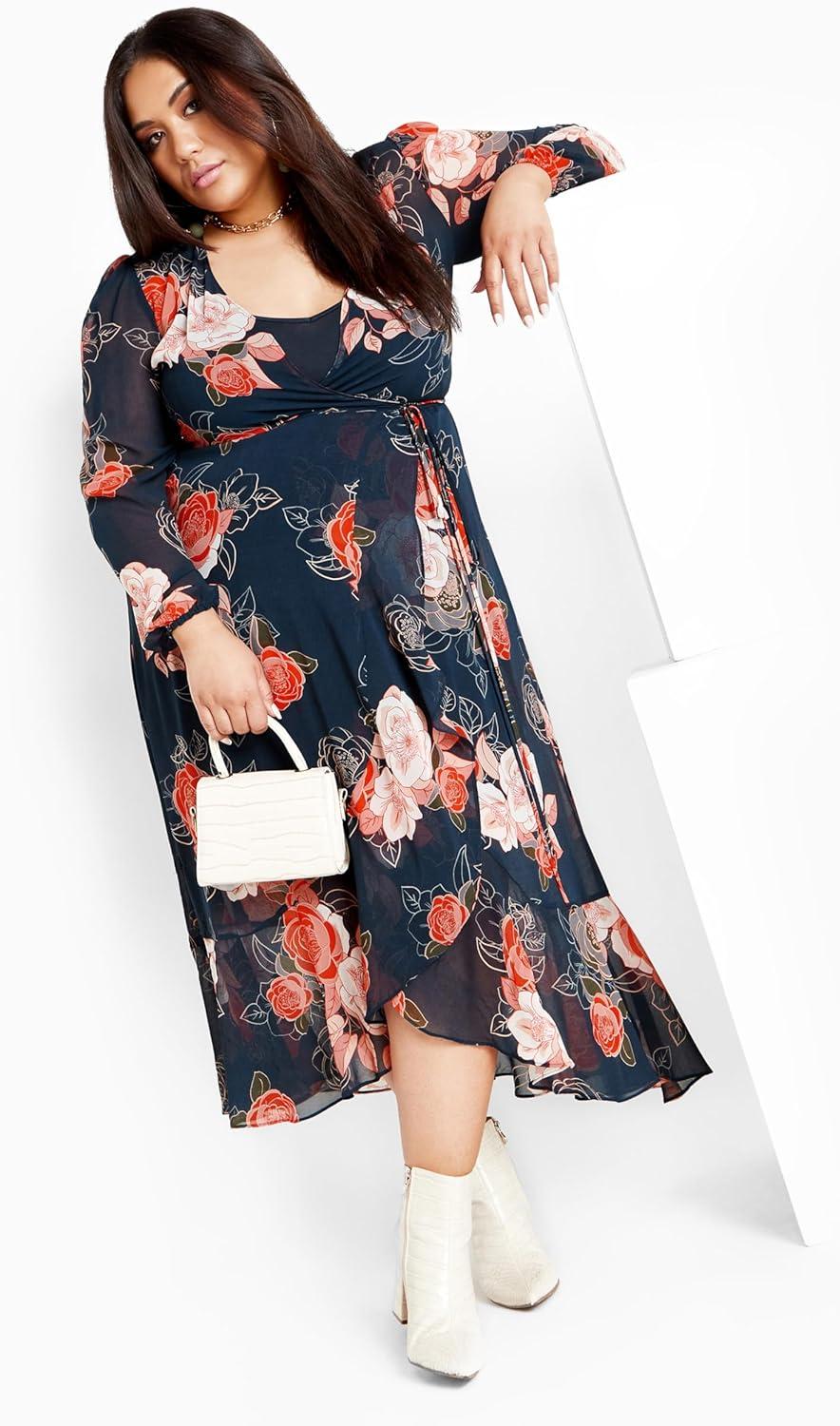 image:imageCity Chic Womens Maxi DressSadieNavy Gardenia