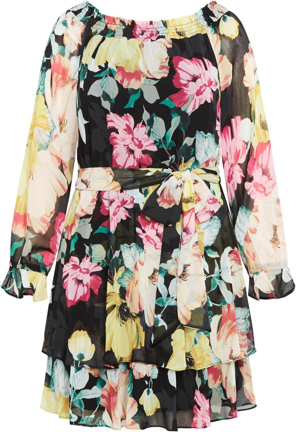 image:imageCity Chic Womens Plus Size Athena DressBlk Melanie Bloom