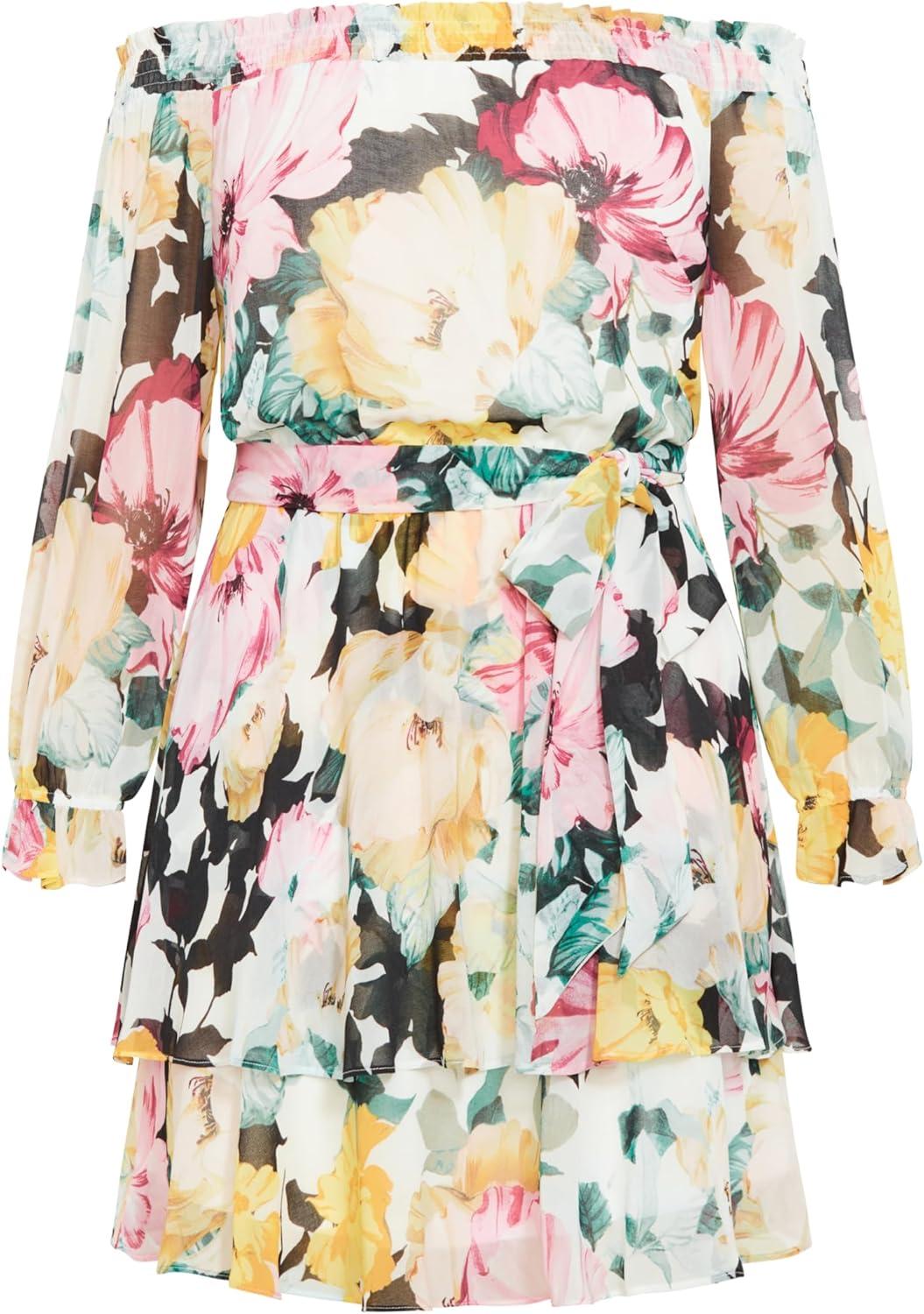 image:imageCity Chic Womens Plus Size Athena DressIvory Melanie Bloom
