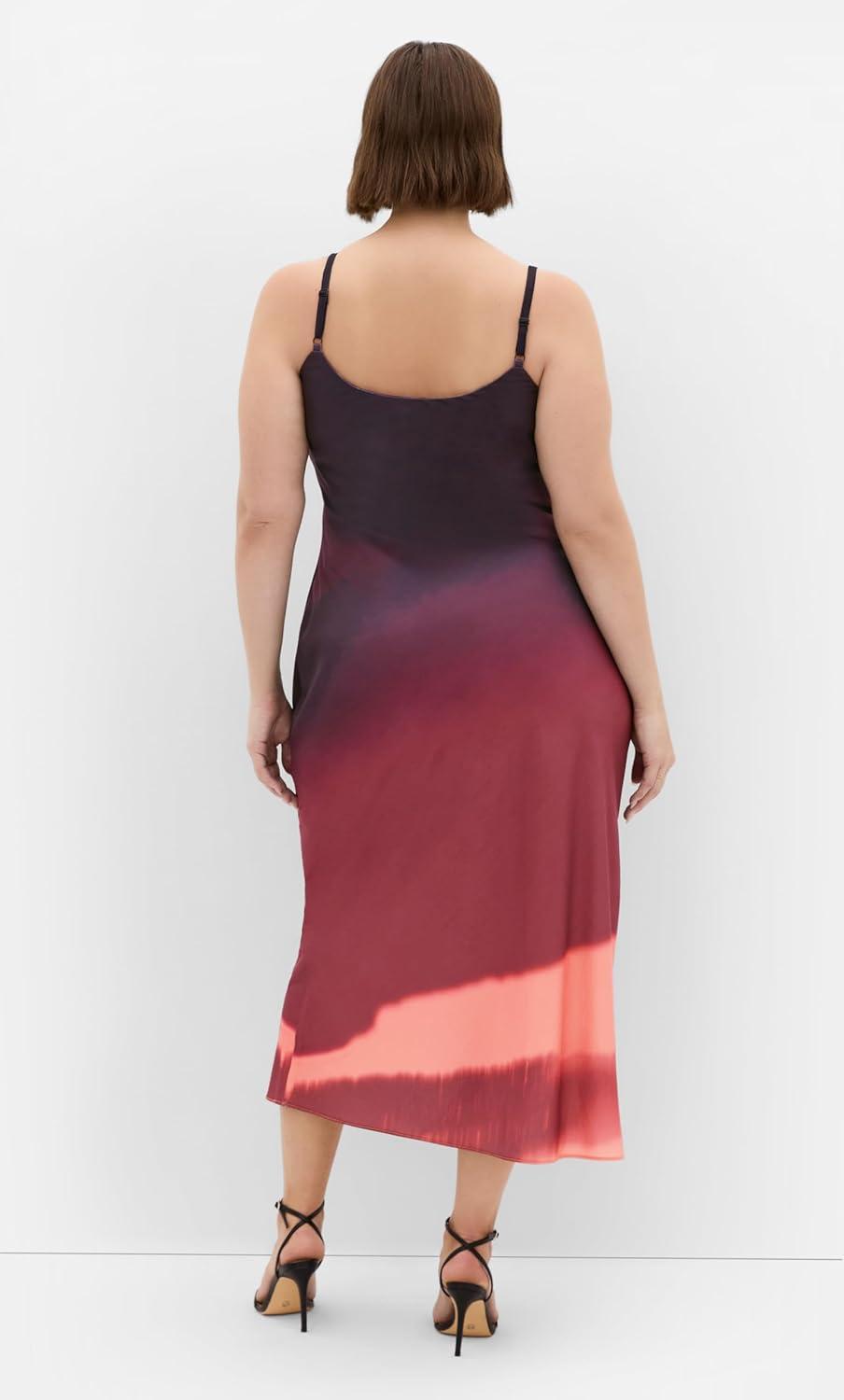 image:imageCity Chic Womens Plus Size Cocktail Dress Ombre CowlSpicy