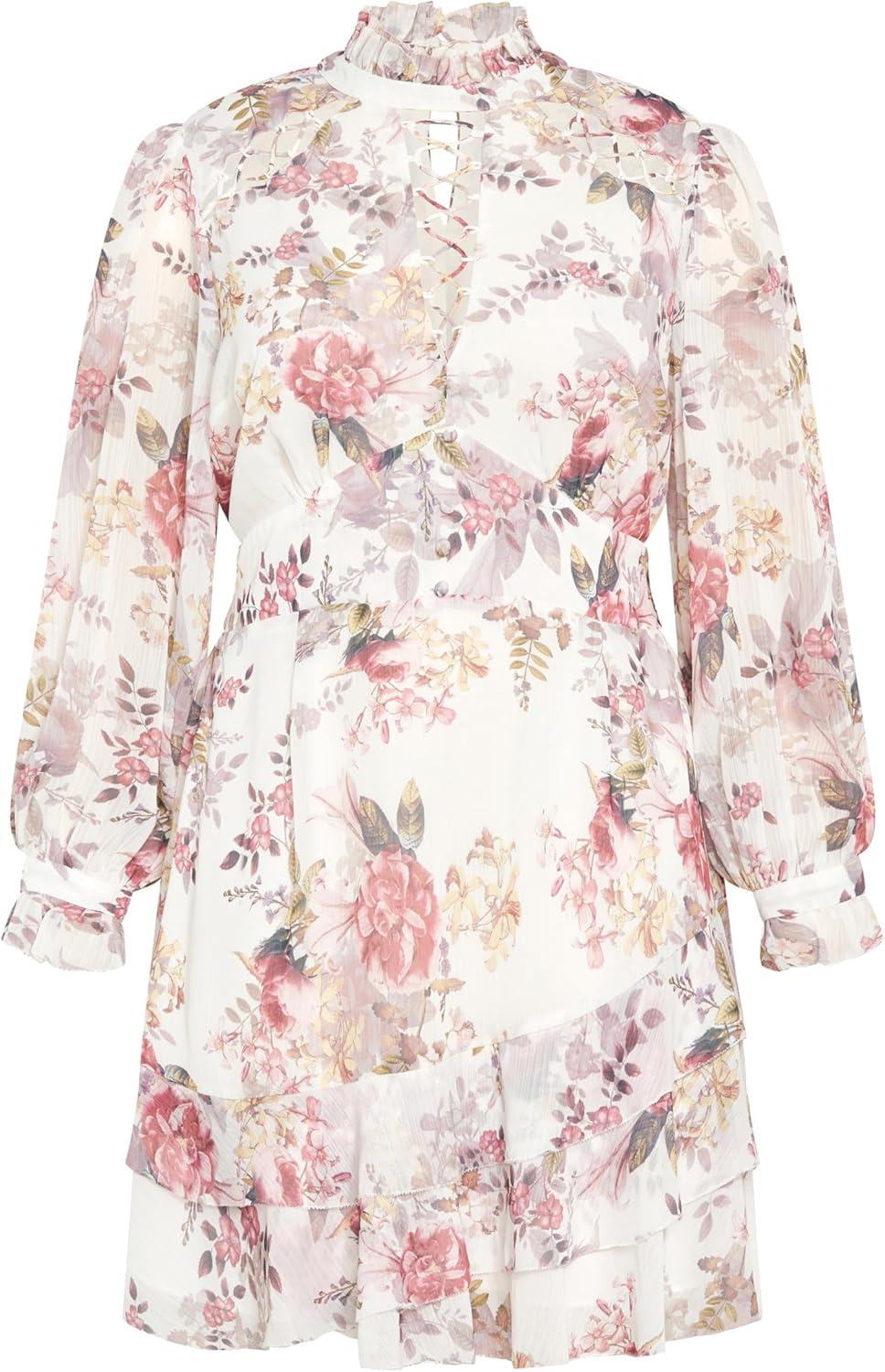 image:imageCity Chic Womens Plus Size Dress AmaniFloral
