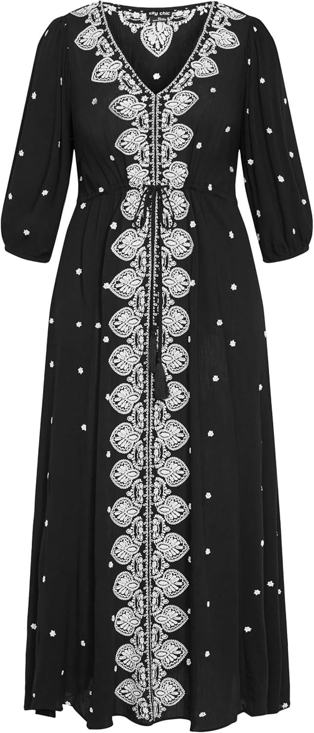 image:imageCity Chic Womens Plus Size Dress AnayaBlack
