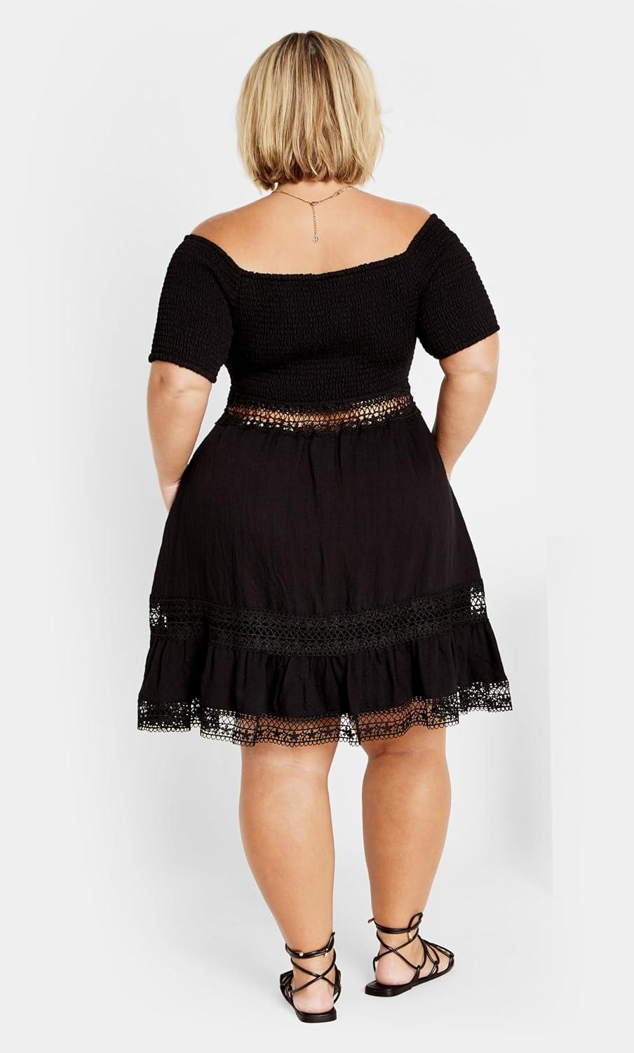 image:imageCity Chic Womens Plus Size Dress AuraBlack