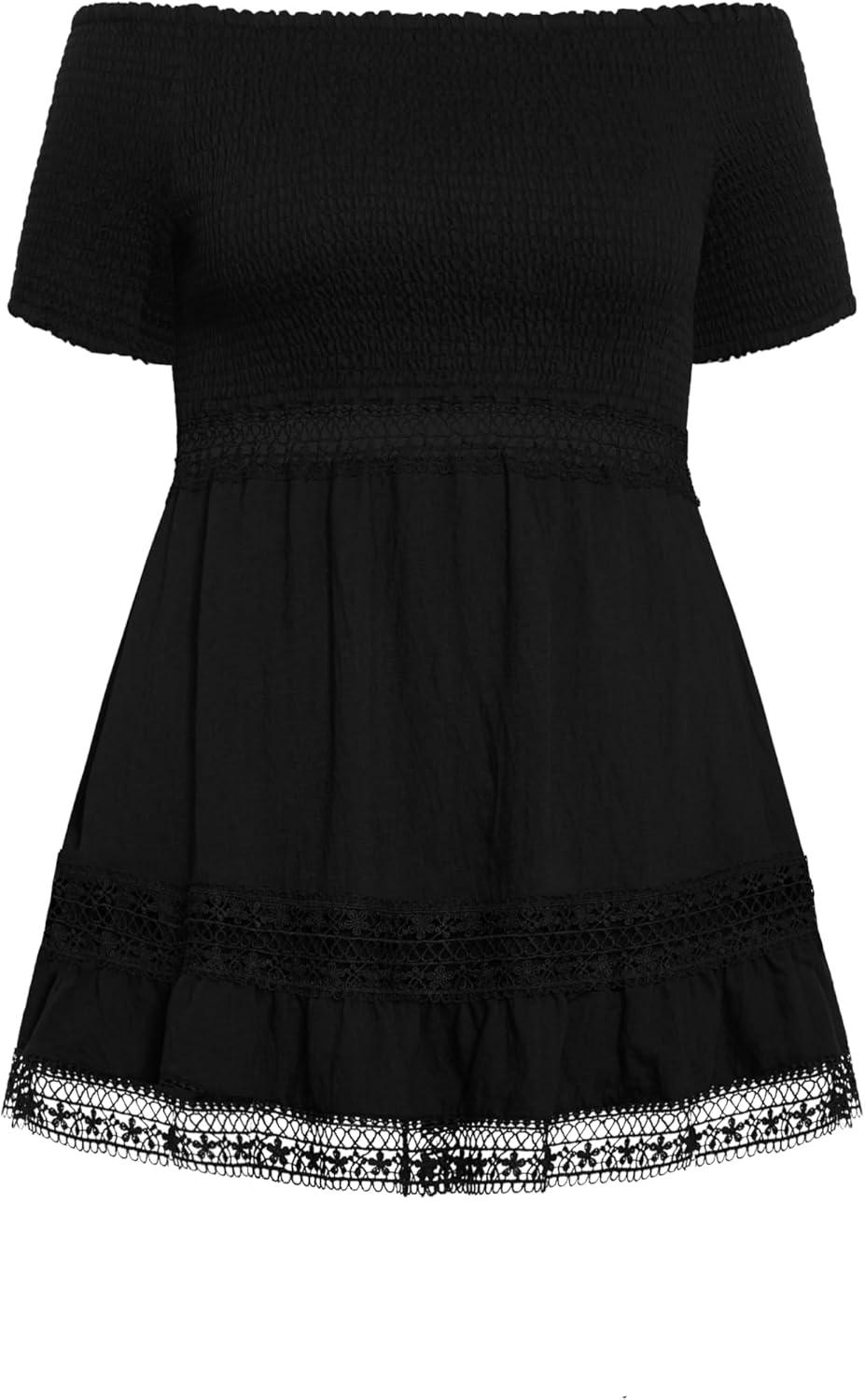 image:imageCity Chic Womens Plus Size Dress AuraBlack