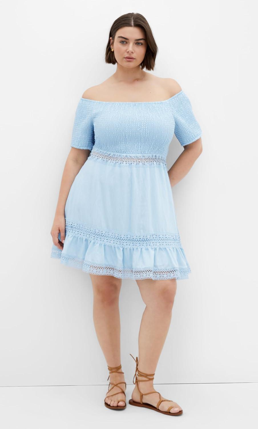 image:imageCity Chic Womens Plus Size Dress AuraLight Blue