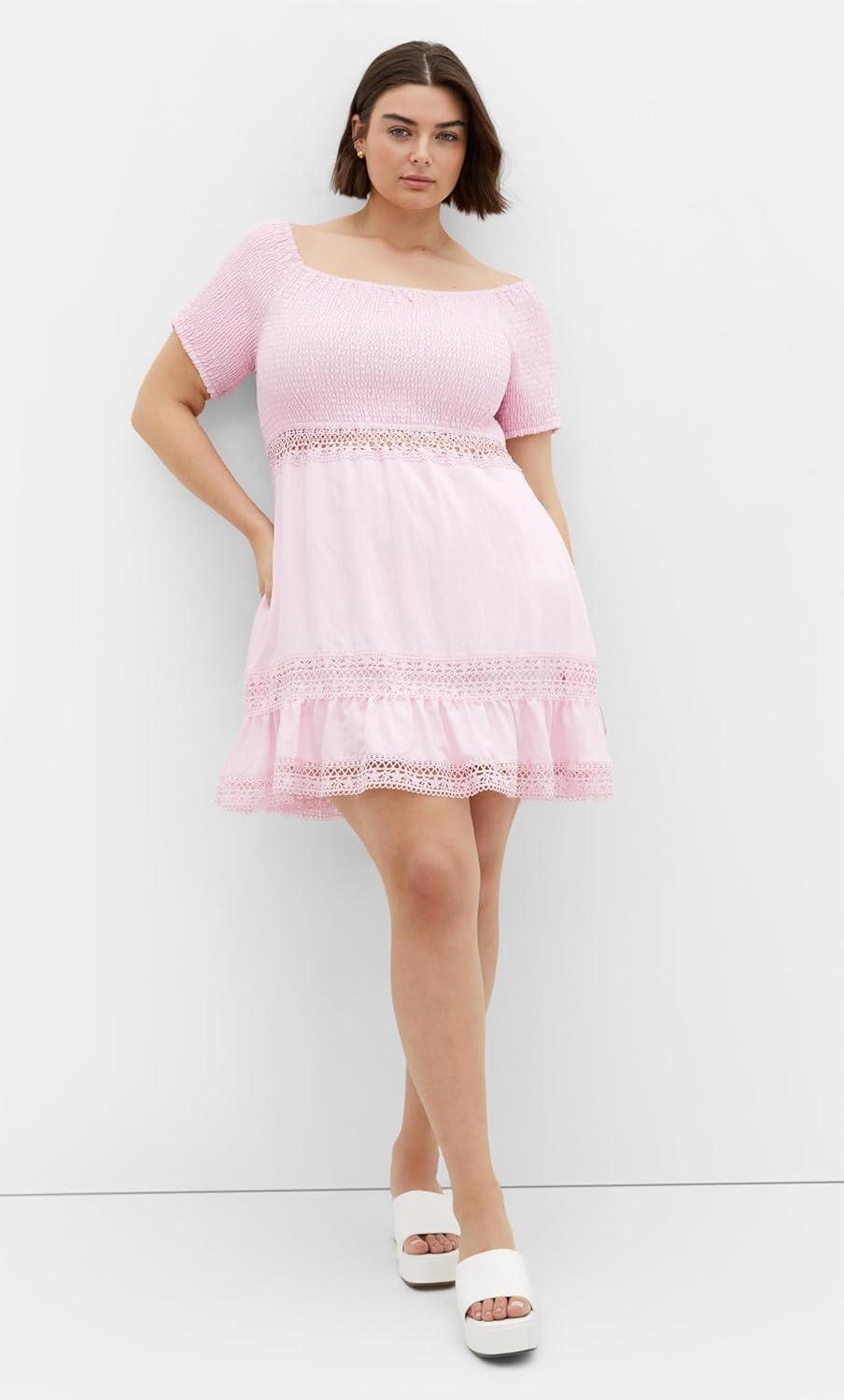 image:imageCity Chic Womens Plus Size Dress AuraPink