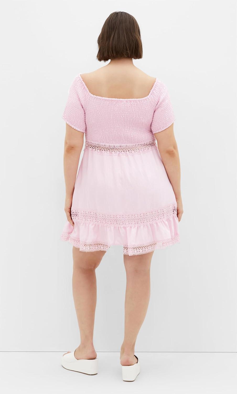 image:imageCity Chic Womens Plus Size Dress AuraPink