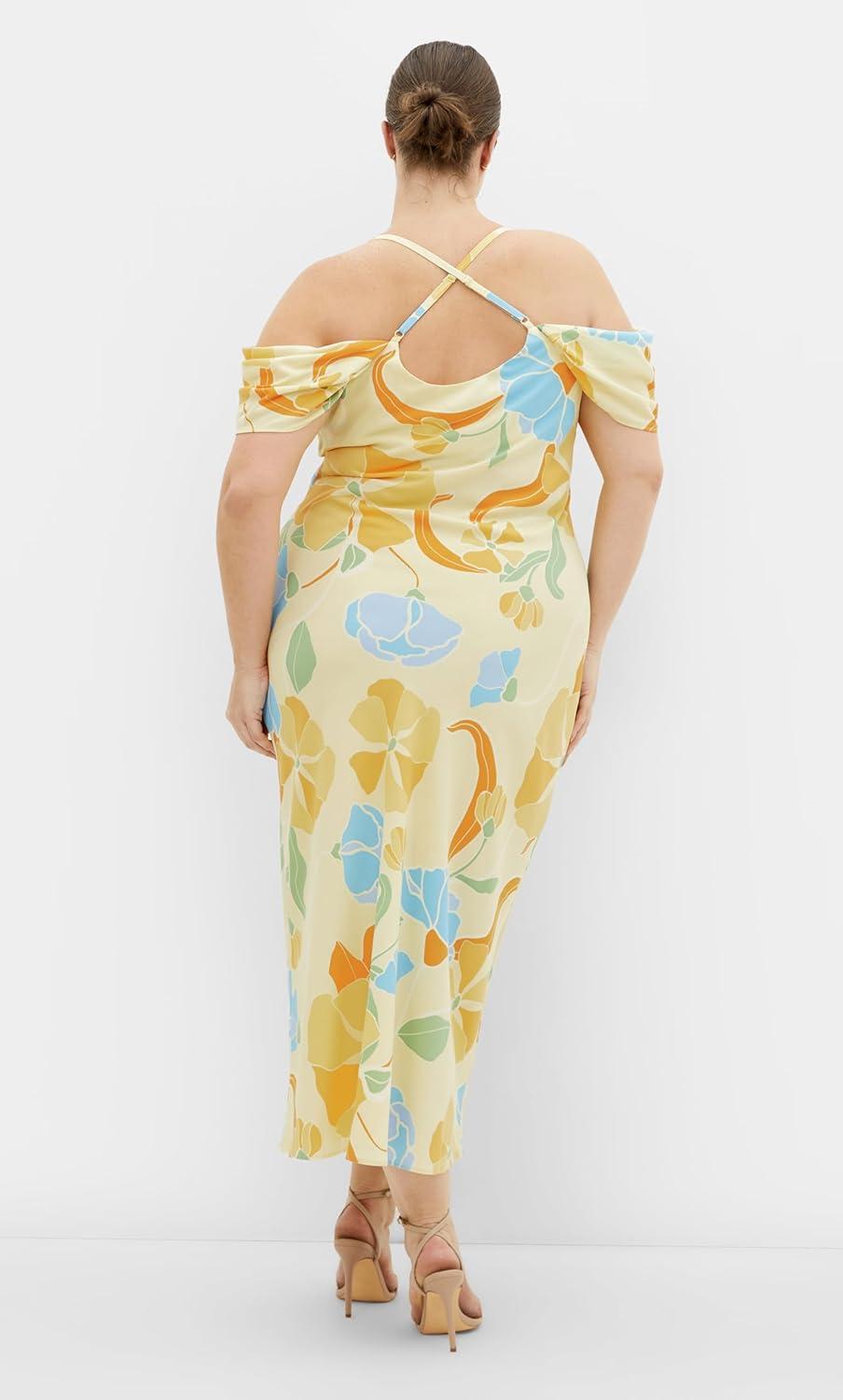 image:imageCity Chic Womens Plus Size Dress Cady Print SlipButter Floral