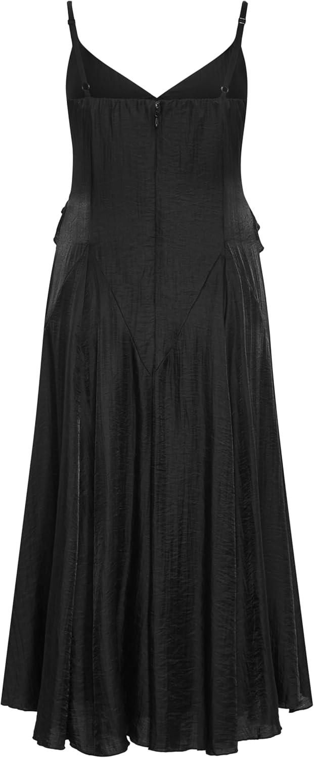 image:imageCity Chic Womens Plus Size Dress Clara Frill MaxiBlack
