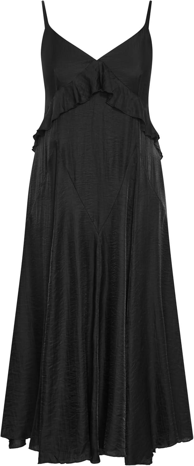 image:imageCity Chic Womens Plus Size Dress Clara Frill MaxiBlack