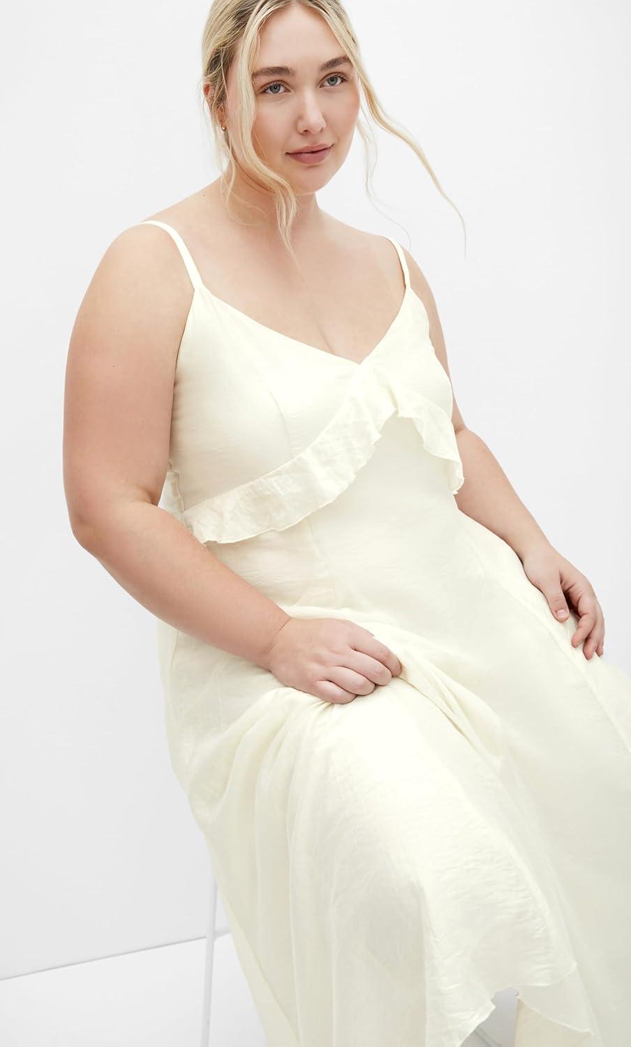 image:imageCity Chic Womens Plus Size Dress Clara Frill MaxiButter