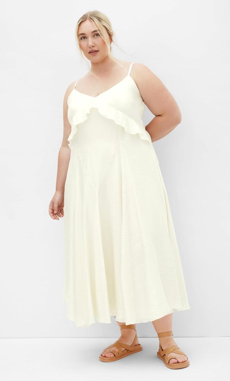 image:imageCity Chic Womens Plus Size Dress Clara Frill MaxiButter
