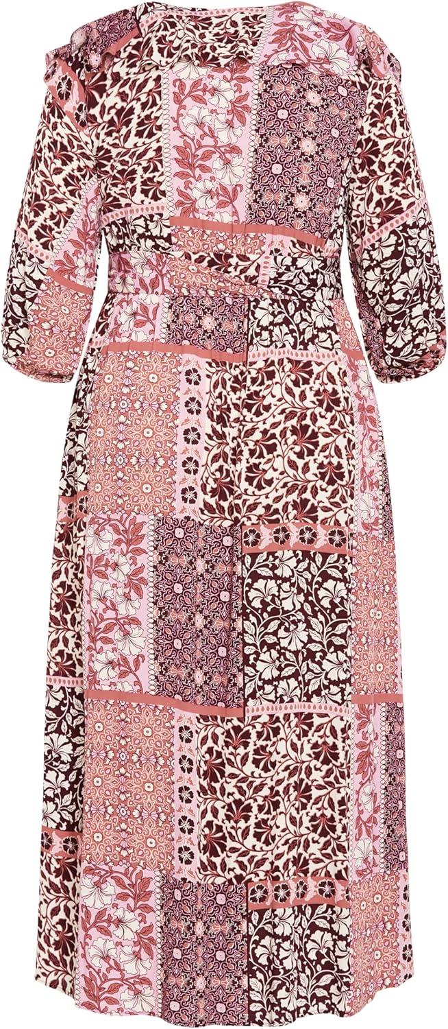 image:imageCity Chic Womens Plus Size Dress Dahlia MaxiAmethyst Patch