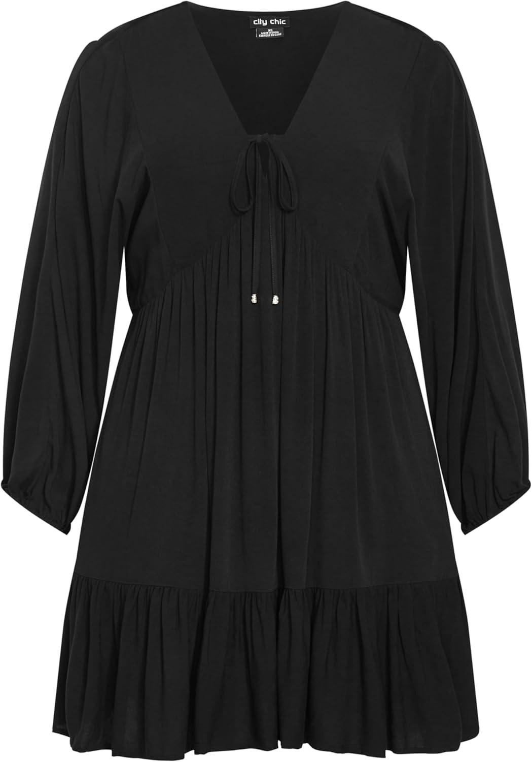 image:imageCity Chic Womens Plus Size Dress Devine MiniBlack