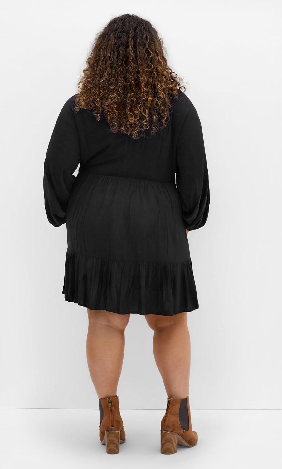 image:imageCity Chic Womens Plus Size Dress Devine MiniBlack
